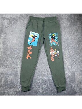 Naruto Shippuden Collection Olive Green Jogger Sweatpants